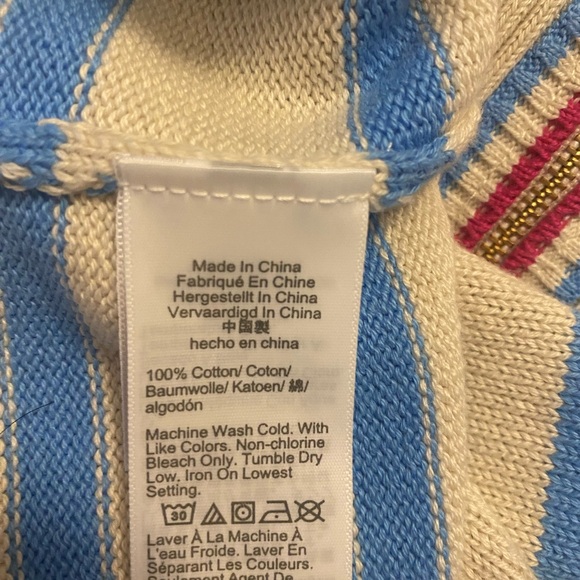 Gorgeous J Crew half zip sweater. Size large women’s .100% cotton. Worn once . - Picture 4 of 4